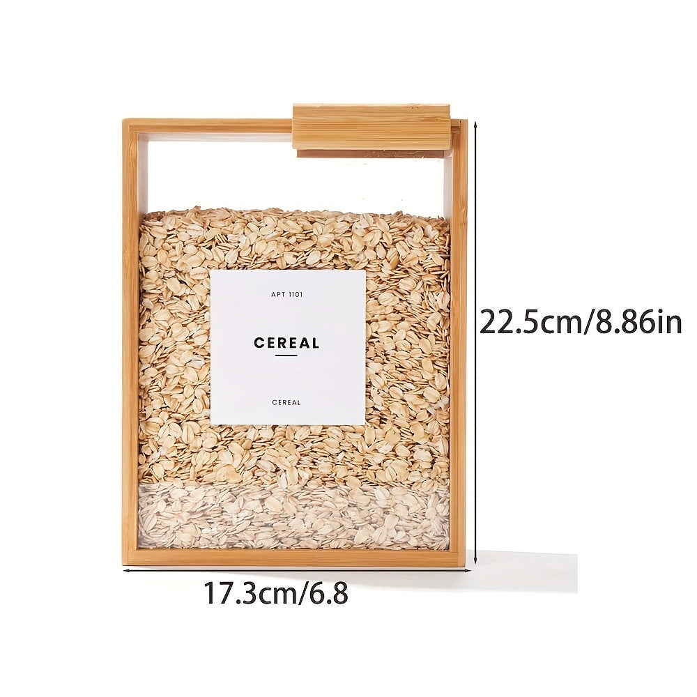 Distributeur à Céréales en Bambou & Plastique