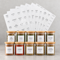 Pack de 12 Bocaux en Verre 450 ml  + 12 Étiquettes Offertes 🎁