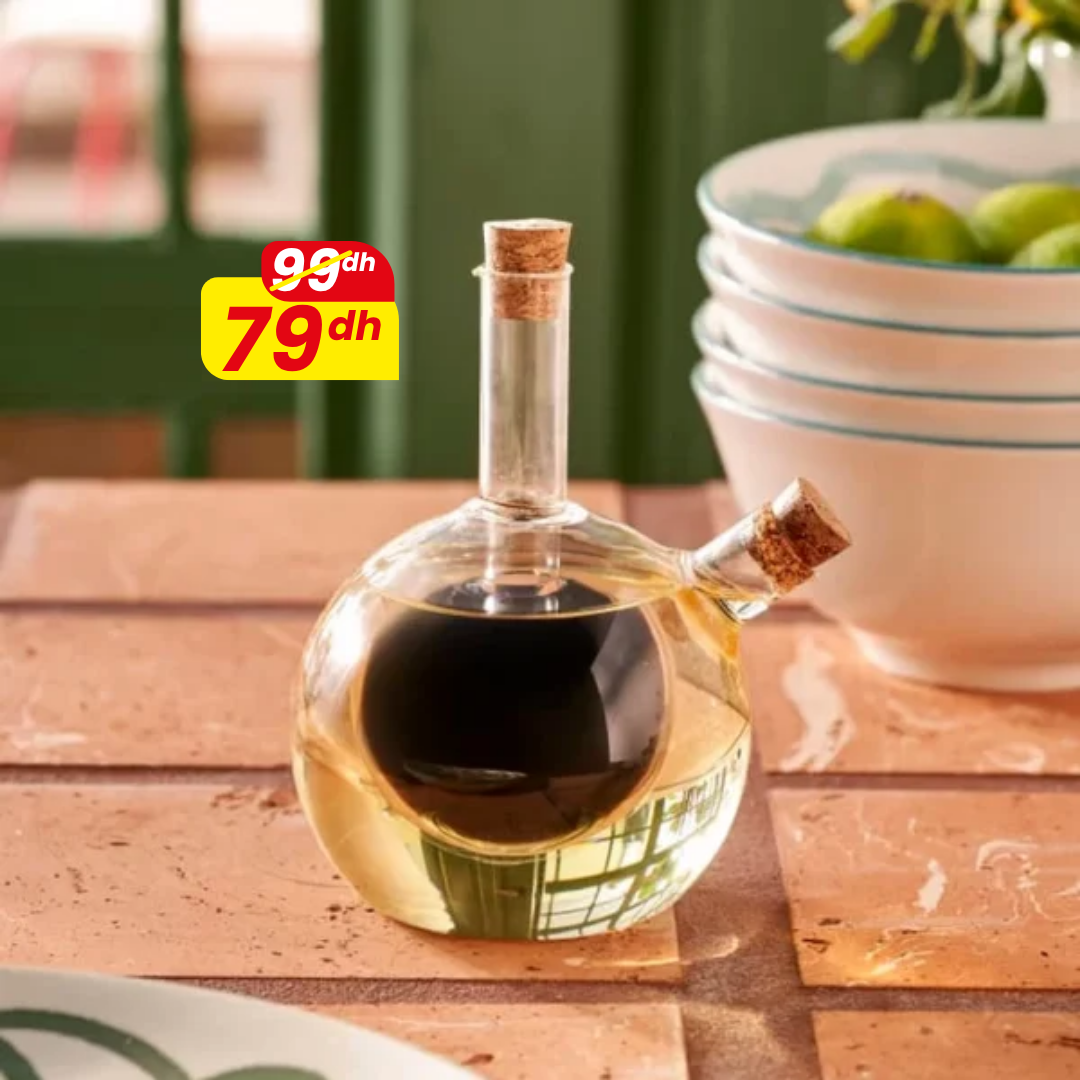 Bouteille à Huile et Vinaigre en Verre