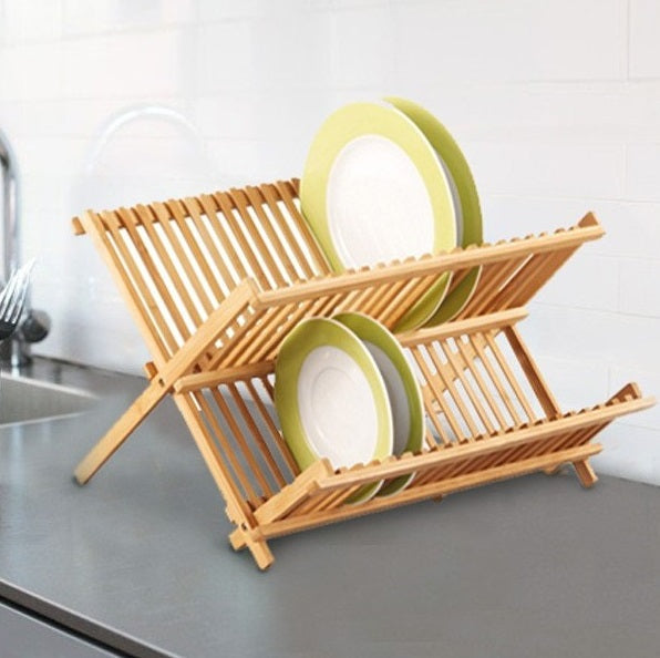 Égouttoir à Vaisselle en Bambou