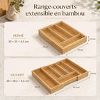 Range-Couverts Extensible en Bambou