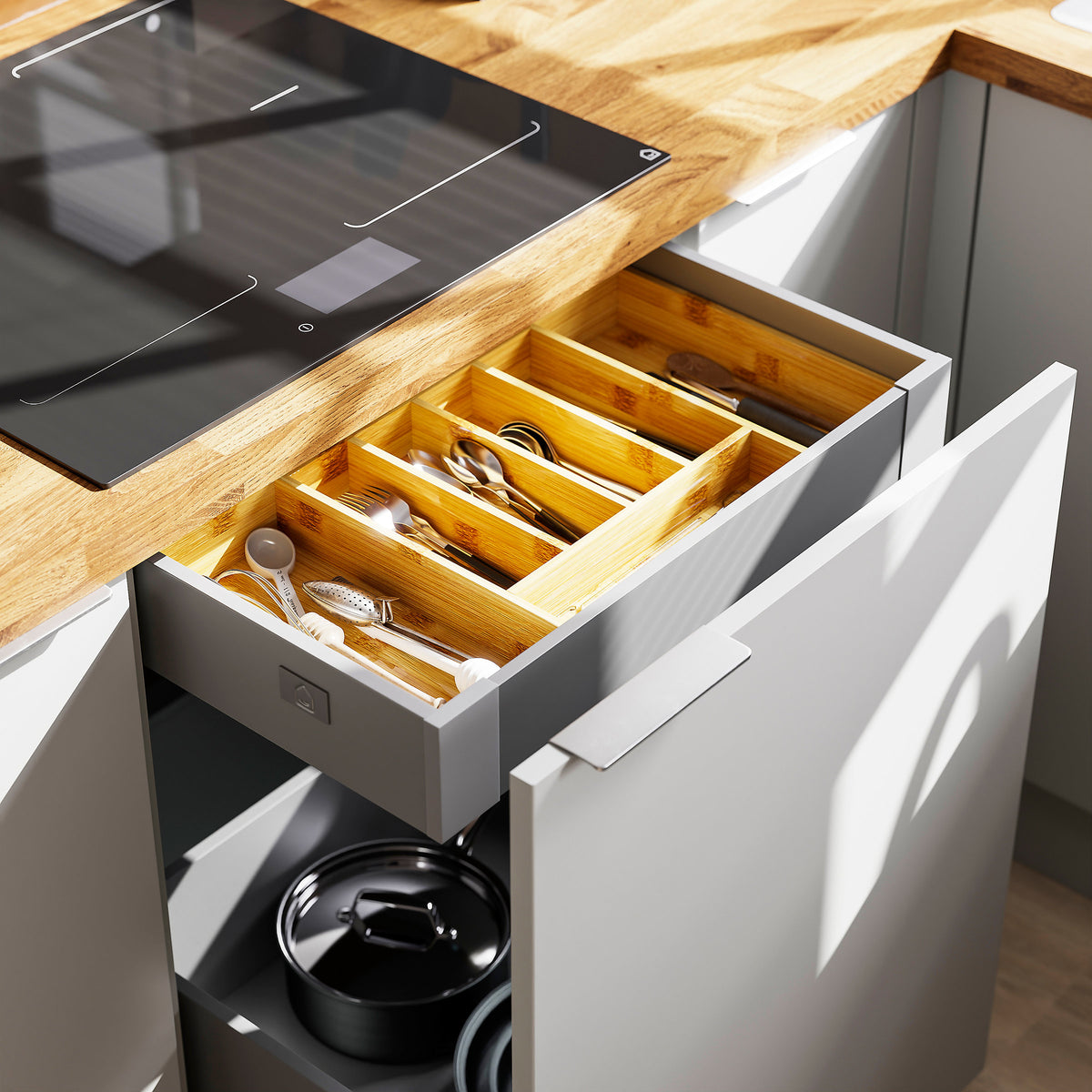 Range-Couverts Extensible en Bambou
