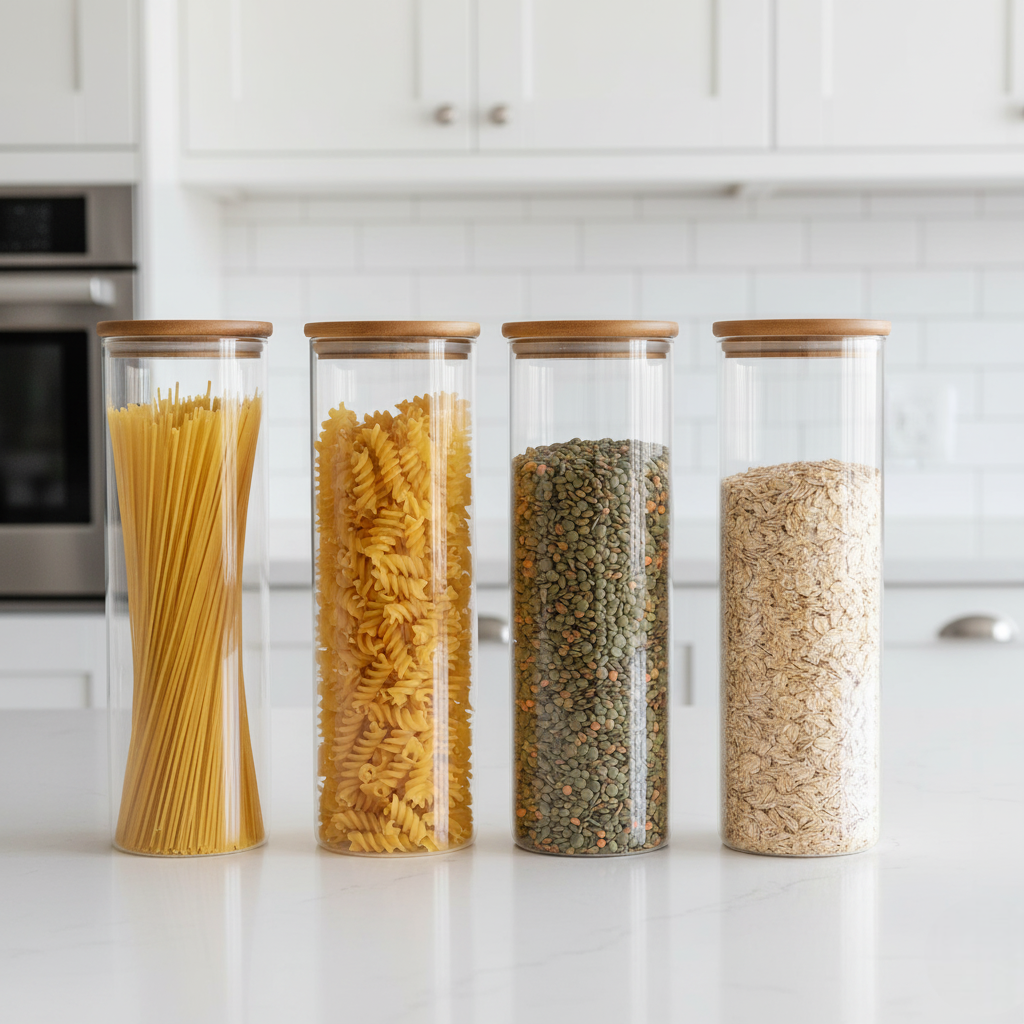 Lot de 4 Bocaux en Verre 1800 ml