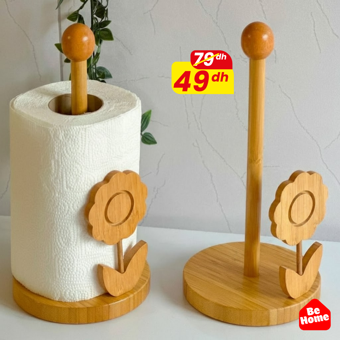 Porte-Rouleaux Papier en Bambou