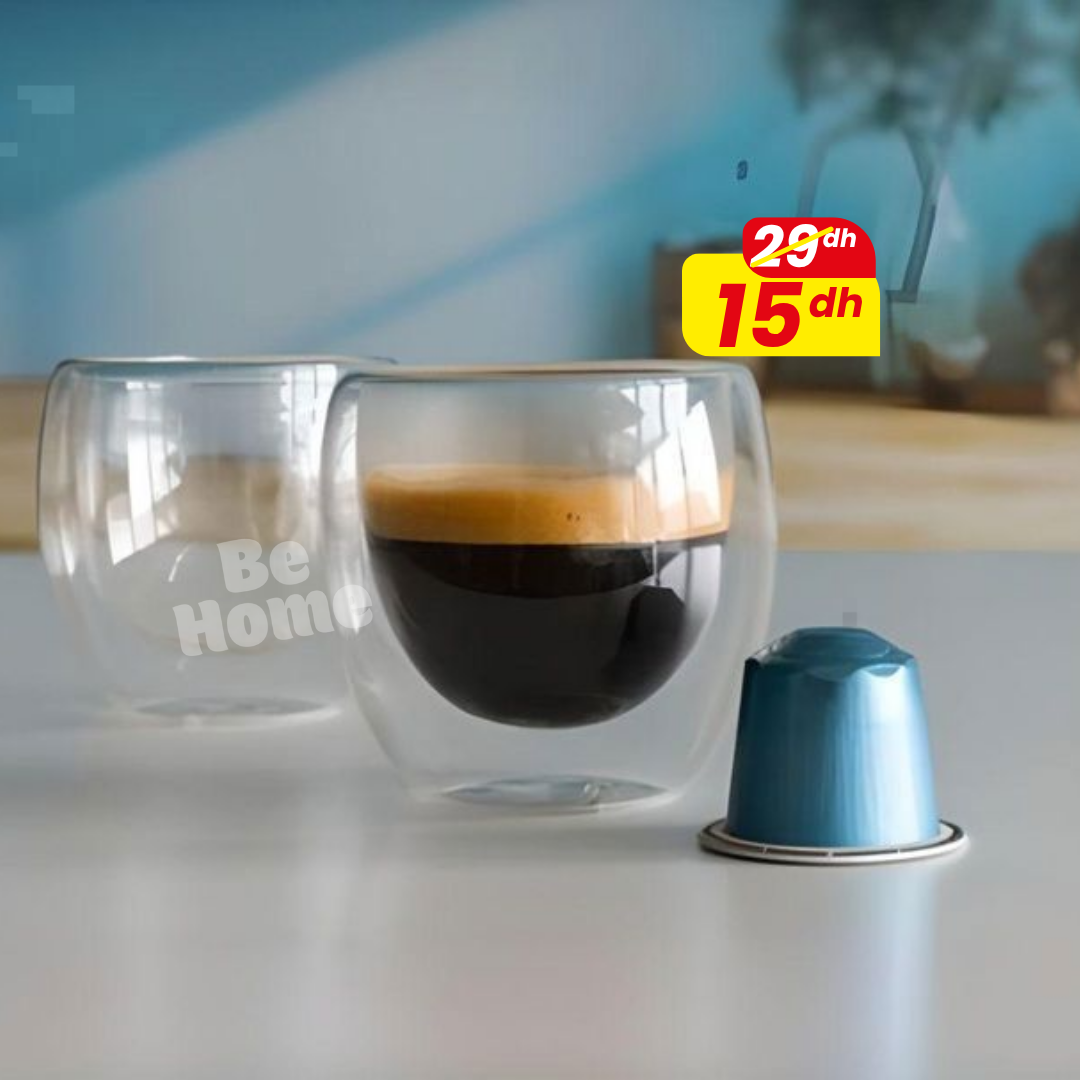 Tasse à Café Double Paroi 80 ml